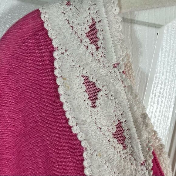 Soft Surroundings Linen Pink Ombre Kaftan Tunic - Picture 8 of 8